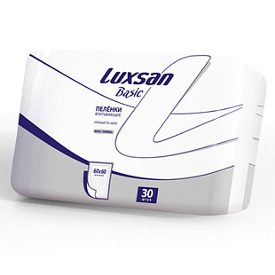 Пеленки впитывающие LUXSAN Basic/Normal 60*60 №30