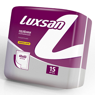 Пеленки впитывающие LUXSAN Premium/Extra 40*60 №15