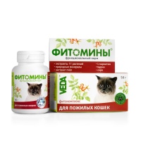 ФИТОМИНЫ функц. корм  для пожилых кошек 50г /30 упак.кор/