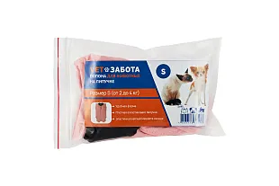 Попона VETЗАБОТА д/животных на липучке S (от 2 до 4 кг)цвет в асс.