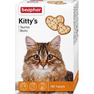 Беафар Вит. д/к тау/биотин Kitty`s+Taurine+Biotin, 180 т.