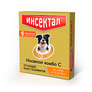 Инсектал Комбо Капли для собак 10-25кг 3 шт.