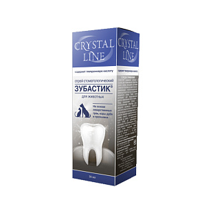 CRYSTAL LINE. ЗУБАСТИК. Спрей стоматологический для животных, 30 мл