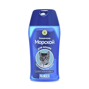 Зоошампунь "Морской" для короткошерстных кошек, 180 мл Зоошампунь "Морской" для короткошерстных кошек, 180 мл