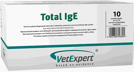 Одношаговый экспресс-тест Total IgE д/c выявл. антител IgE, кол-ва иммуноглобулина (при аллергии) №10