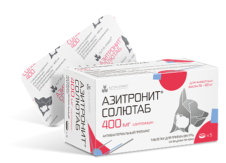 Азитронит Солютаб 400 мг, 5 таб. Нита Фарм
