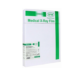Пленка мед.рентгеновская 24*30см ЗЕЛЕНОЧУВСТ. Х-RAY GF лист №100 SFM HOSPITAL PRODUCTS
