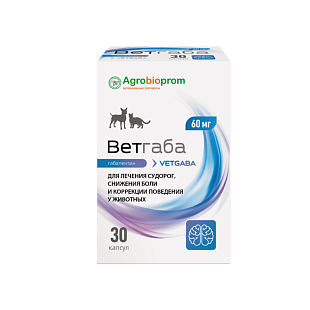 ПЧЕЛОДАР Ветгаба 60 мг (30 капсул в банки)