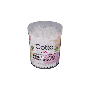 Ватные палочки Cotto viva 100 шт банка