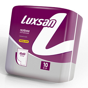 Пеленки впитывающие LUXSAN Premium/Extra 60*60 №10