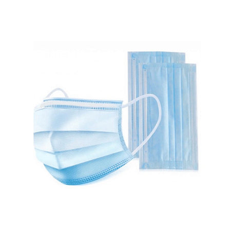 Маска медицинская 3-х слойная на резинке № 1