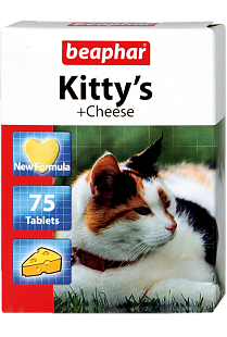 Беафар Витамины д/к с сыром «Kitty`s +Cheese», 75т