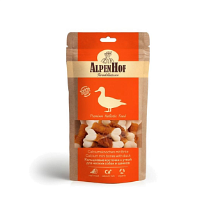 АльпенХофф Косточки кальциевые с уткой для мелких собак и щенков 50 г