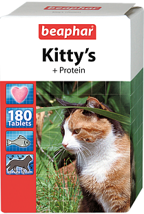 Беафар Витамины д/к протеин «Kitty`s+Protein», 180 т.