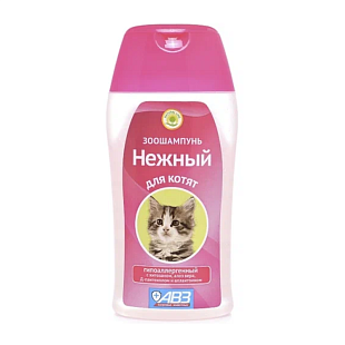 Зоошампунь "НЕЖНЫЙ" гипоаллергенный с хитозаном и аллантоином для котят, 180 мл Зоошампунь "НЕЖНЫЙ" гипоаллергенный с хитозаном и аллантоином для котят, 180 мл