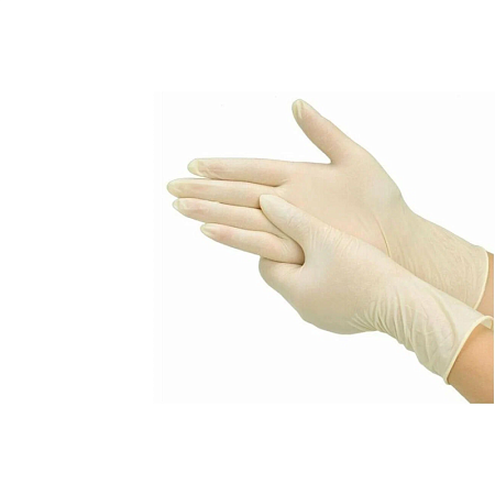 Перчатки латексные нестерильные неопудренные размер (XL) №50