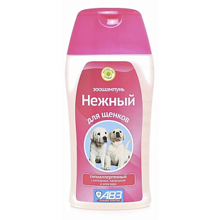 Зоошампунь "НЕЖНЫЙ" гипоаллергенный с хитозаном и увлажняющим комплексом для щенков, 180 мл Зоошампунь "НЕЖНЫЙ" гипоаллергенный с хитозаном и увлажняющим комплексом для щенков, 180 мл