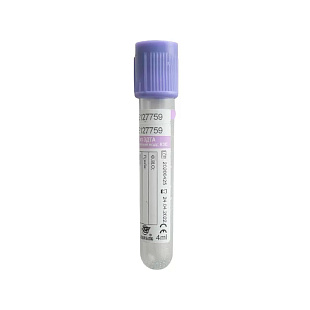 Пробирка вакуумная с крышкой(с накл.EDTA К3 )уп.№100 4мл (13х75) CEREBRUM