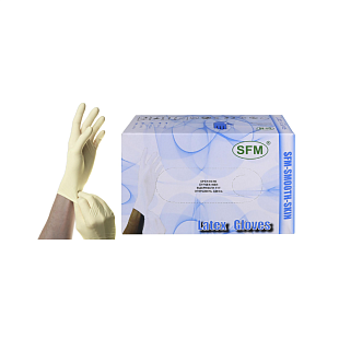 Перчатки лат.см. Н/СТ разм. 9-9,5 кр.XL №90  н/опудр. SFM HOSPITAL PRODUCTS