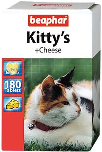 Беафар Витамины д/к с сыром «Kitty`s +Cheese», 180т