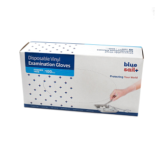 Перчатки  винил.синт.см.н/ст.S(6-7) №100/50 пар  BLUE SAIL