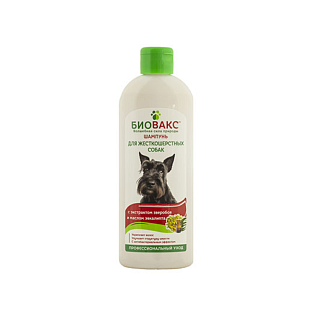 БиоВакс Шампунь для жесткошерстных собак, с экстрактом зверобоя и маслом эвкалипта, 355 мл