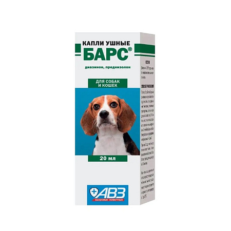 БАРС капли ушные 20 мл