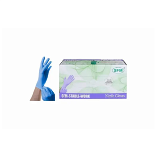 Перчатки НИТРИЛОВЫЕ см. н/ст.разм. 7-8 М №100/50 пар н/опудр. ФИОЛЕТHOSPITAL PRODUCTS
