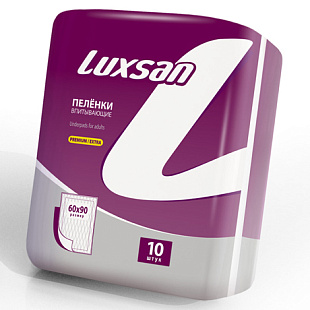 Пеленки впитывающие LUXSAN Premium/Extra 90*60 №10