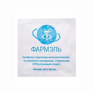 Салфетка антисепт.спирт.шт.№1 60х100мм ФАРМЭЛЬ Салфетка антисепт.спирт.шт.№1 60х100мм ФАРМЭЛЬ