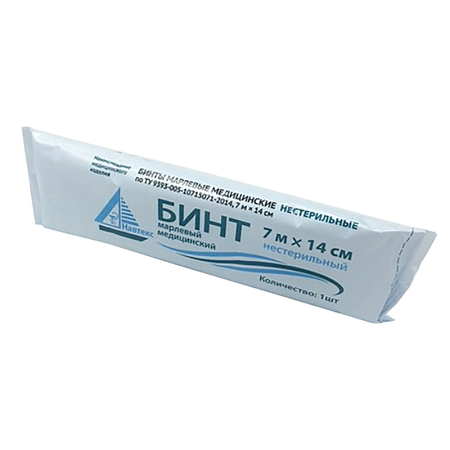 Бинты марл.медиц. н/ст 7х14 №1