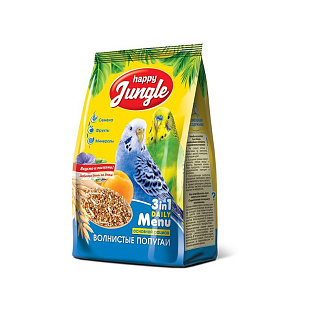 Корм Happy Jungle для волнистых попугаев 500 г