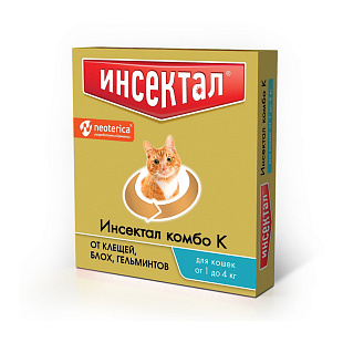 Инсектал Комбо Капли для кошек 1-4кг 3 шт.