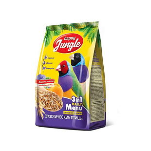 Корм Happy Jungle для экзотических птиц  500г
