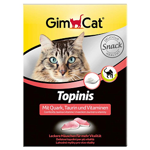 GIMCAT Витамины для кошек Мышки с творогом и таурином 220 г