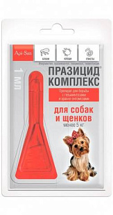 Празицид-комплекс на холку д/собак и щенков (до 5 кг) 0,5 мл  №1