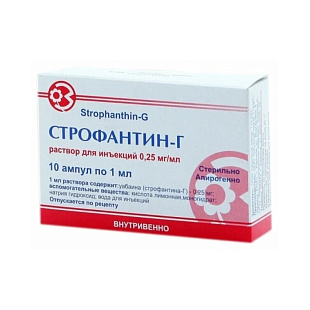 Строфантин-Г 0,25мг 1мл №10